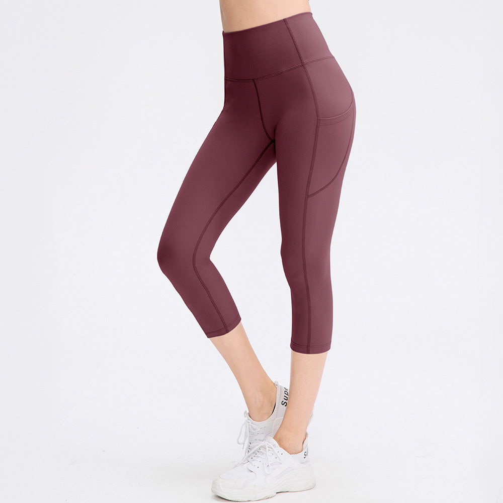 Pants Pocket Women Stretch Skinny Hip Raise Fitness Running Workout Pant