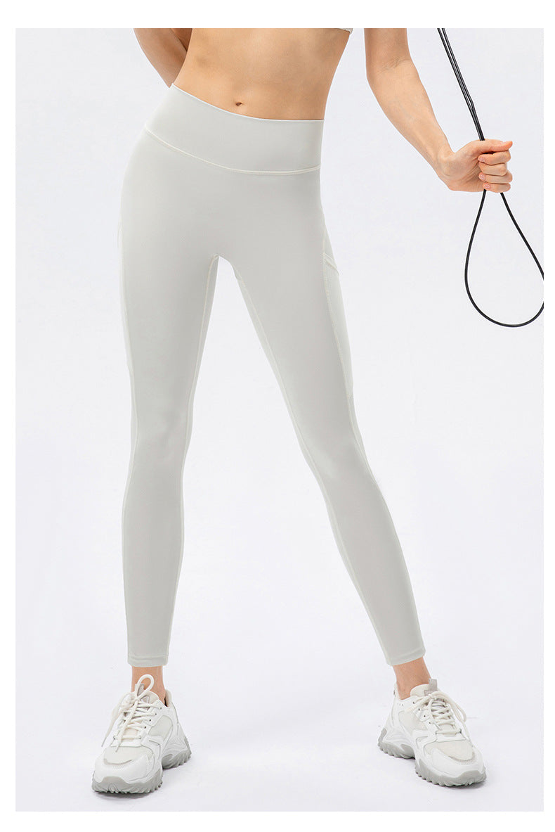 Nude Feel Yoga Pants Women Line Running Exercise Pants Tight High Waist Hip Lifting Fitness Training Pant