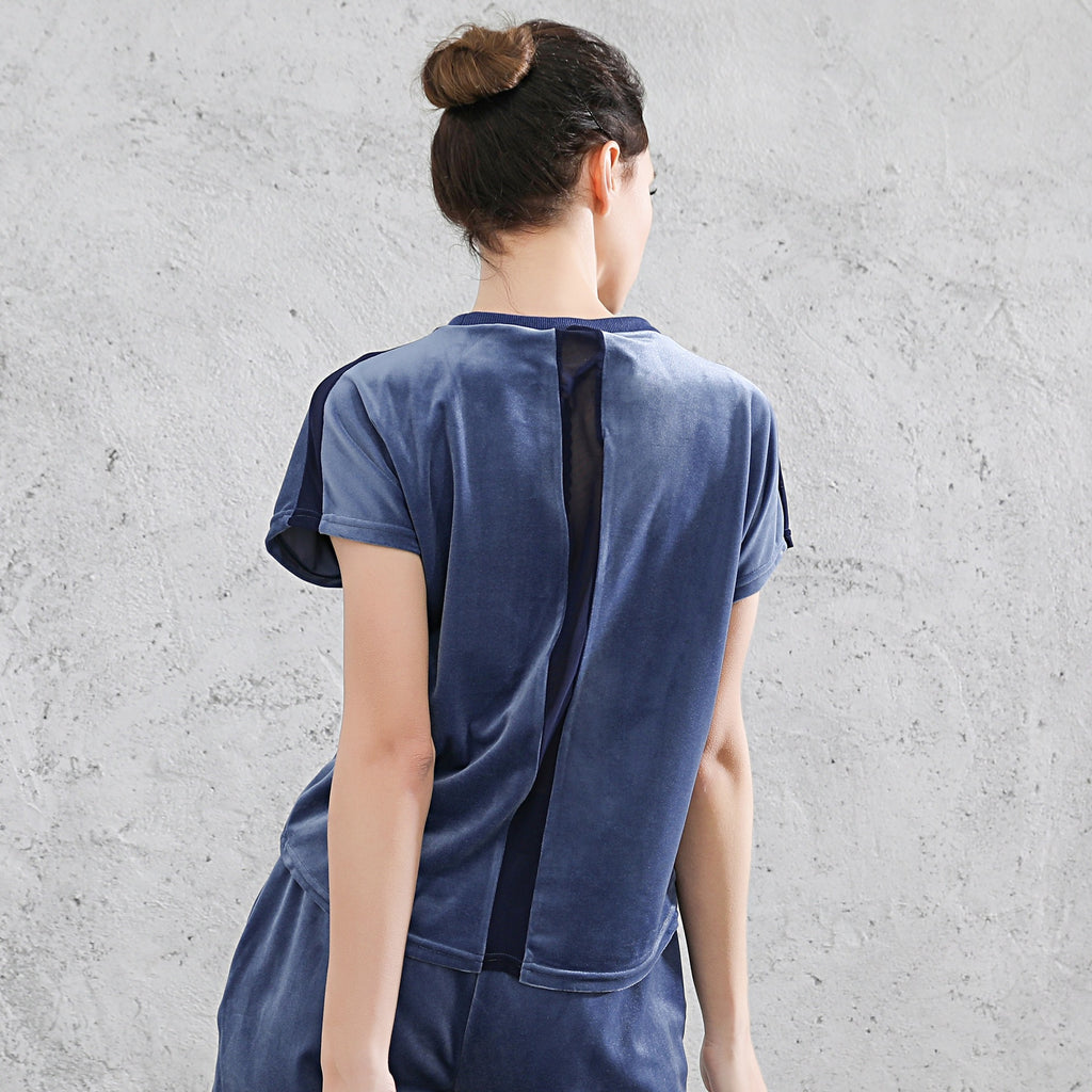 Velvet Short Sleeved T shirt Women Sports Running Pullover Sports Sweater Sports Clothing