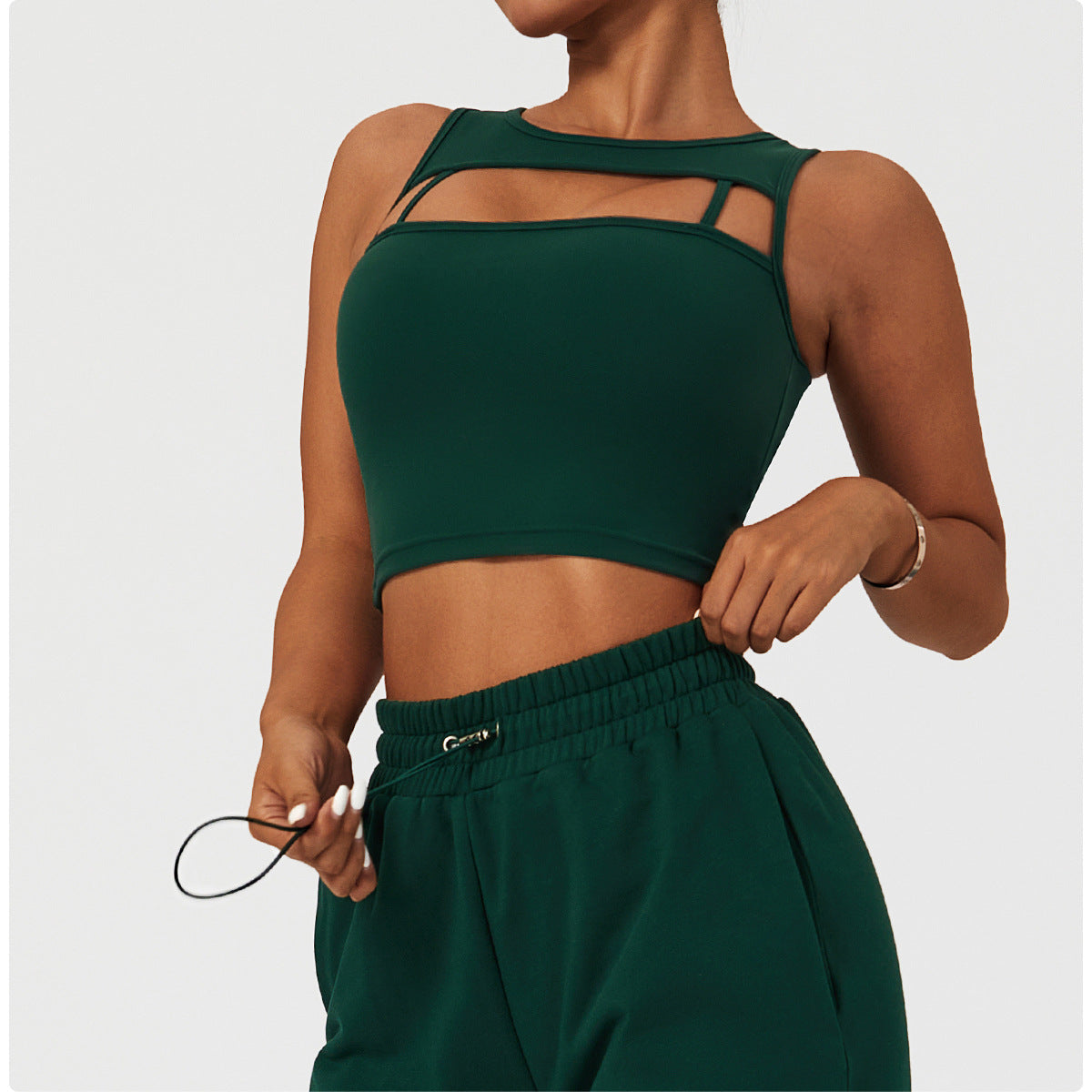 Sollinarry - Ropa interior para correr para mujer, chaleco de yoga de alta resistencia a prueba de golpes, sujetador deportivo de entrenamiento