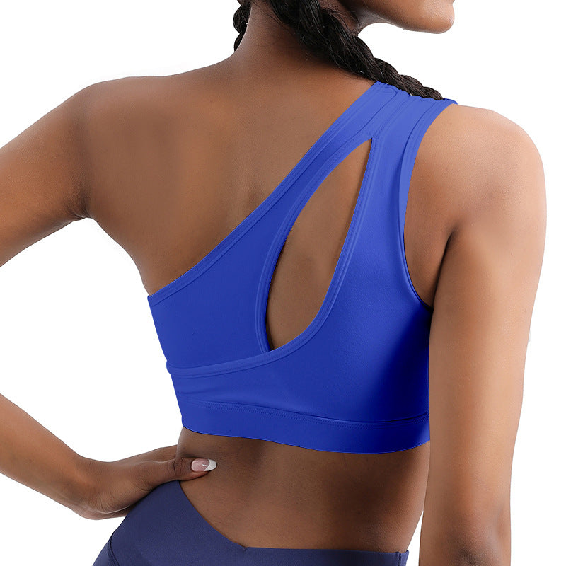 Sports Bra Internet Women Shoulder Asymmetric Yoga Vest Workout Underwear Running Sports Bra Underwear