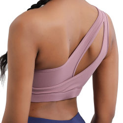 Sports Bra Internet Women Shoulder Asymmetric Yoga Vest Workout Underwear Running Sports Bra Underwear