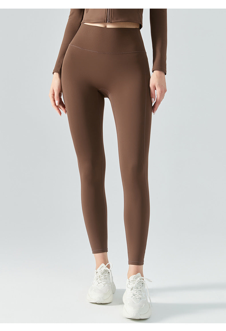 Pantalon de yoga automne-hiver doublé polaire épaisse, pantalon de fitness moulant sans coutures apparentes, pantalon de sport femme