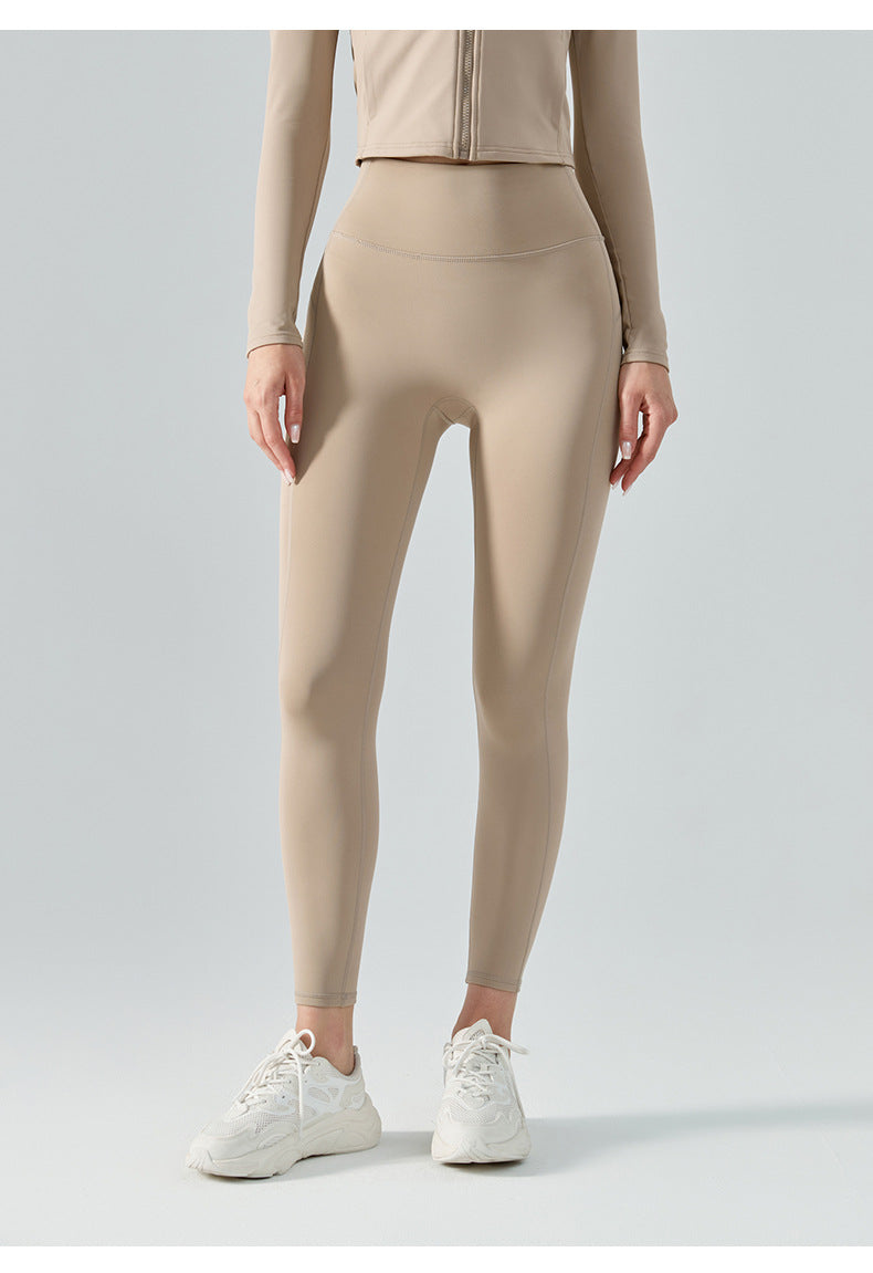 Pantalon de yoga automne-hiver doublé polaire épaisse, pantalon de fitness moulant sans coutures apparentes, pantalon de sport femme