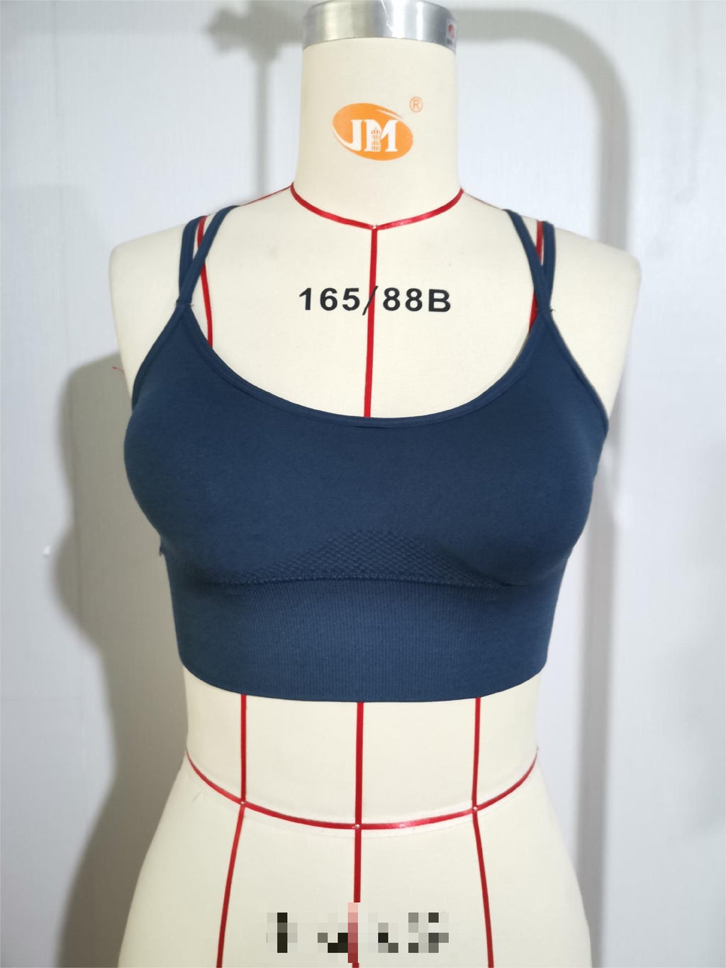 Sports Bottoming Criss Cross Backless Bra Solid Color Seamless Double Shoulder Strap Tight Top