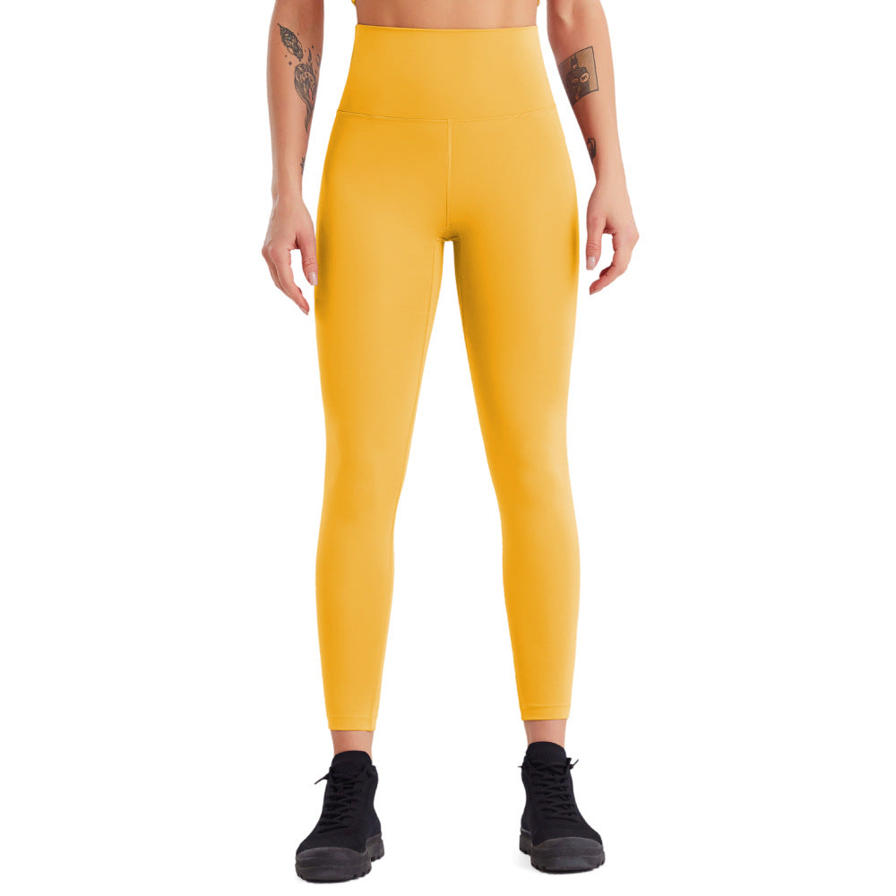 Pantalon de yoga femme taille haute séchage rapide, pantalon de fitness course à pied effet seconde peau, collant de sport