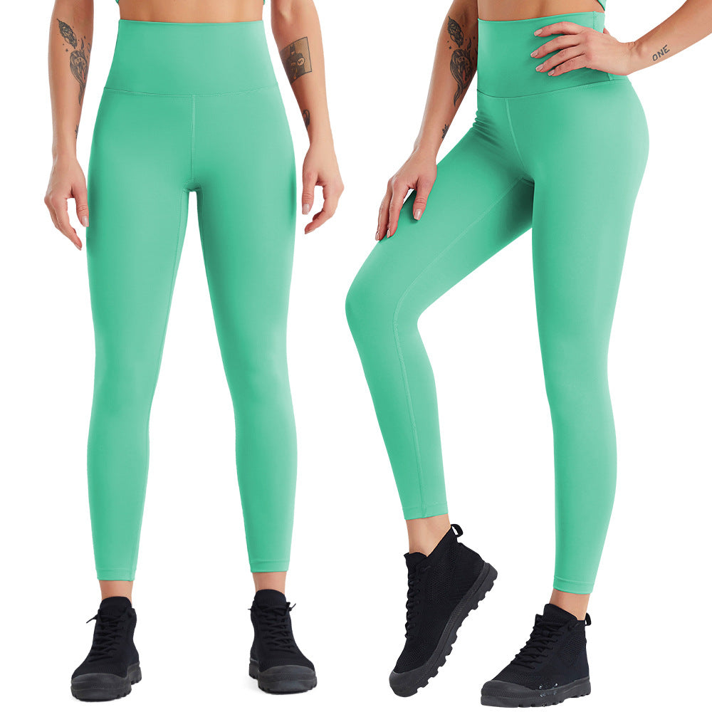 Pantalon de yoga femme taille haute séchage rapide, pantalon de fitness course à pied effet seconde peau, collant de sport