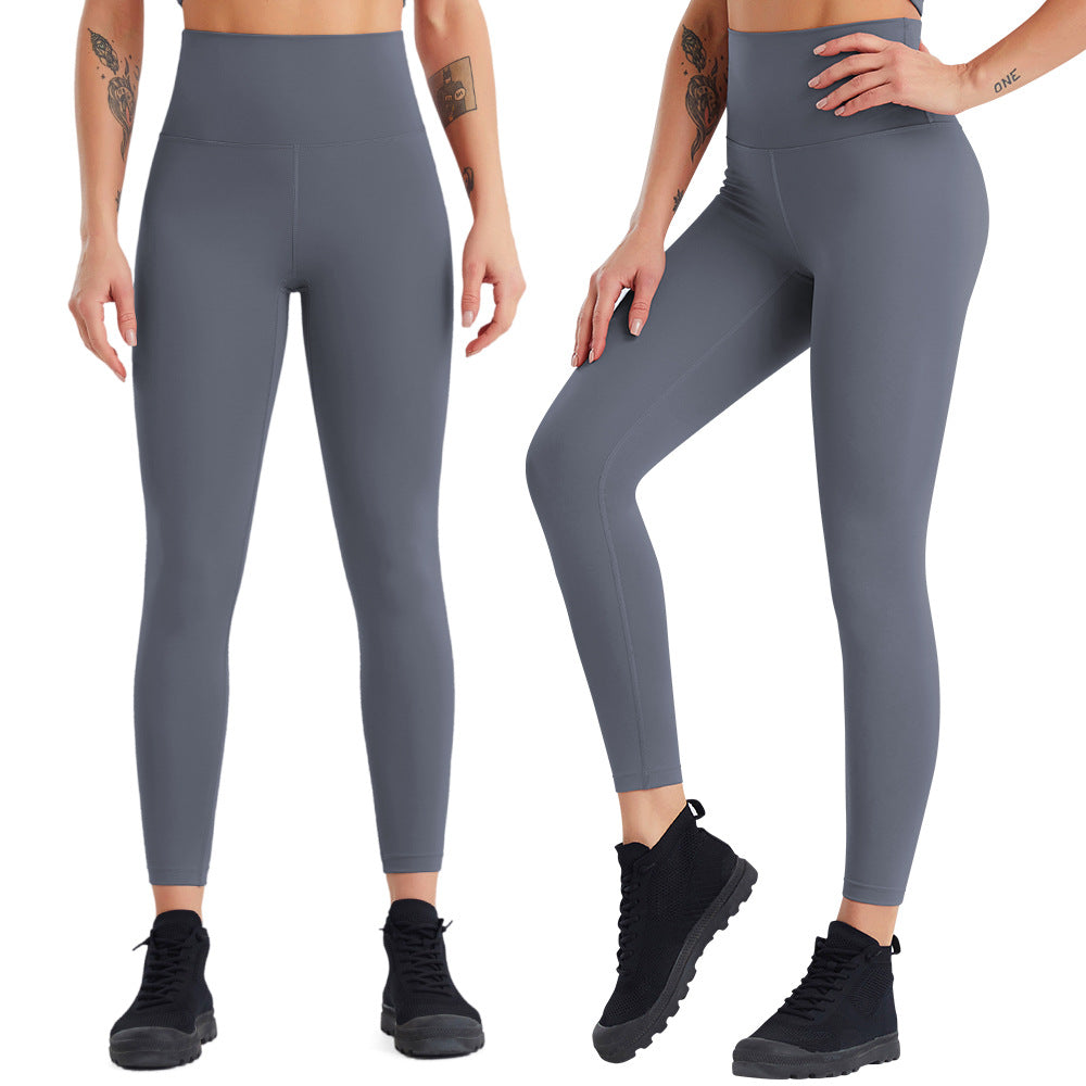 Pantalon de yoga femme taille haute séchage rapide, pantalon de fitness course à pied effet seconde peau, collant de sport