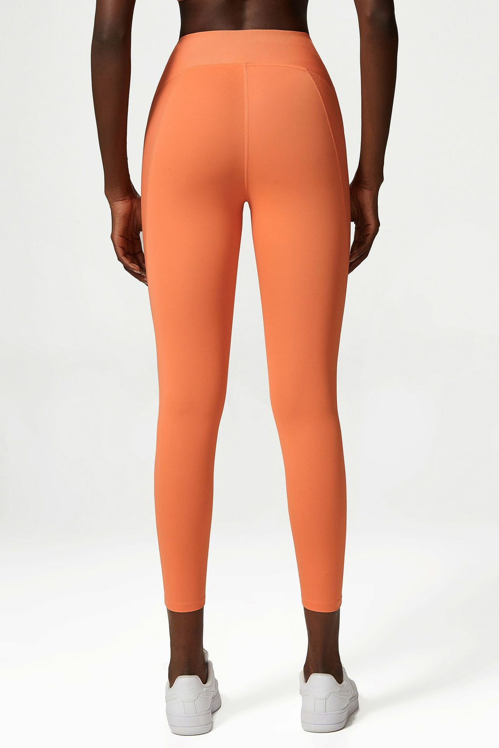 Nude Feel Yoga Pants Women Anti Curling Peach Hip Fitness Pants Sports Tights