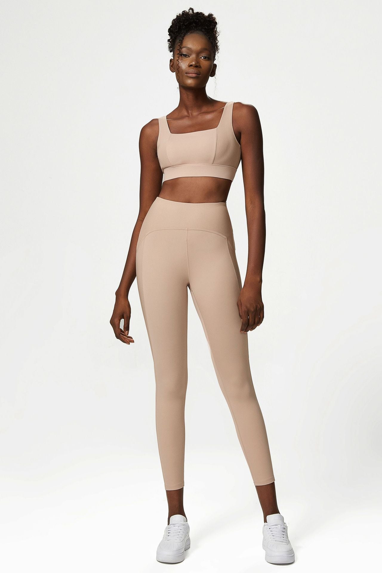 Yoga Suit Women Nude Yoga Suit Three Piece Sports Fitness