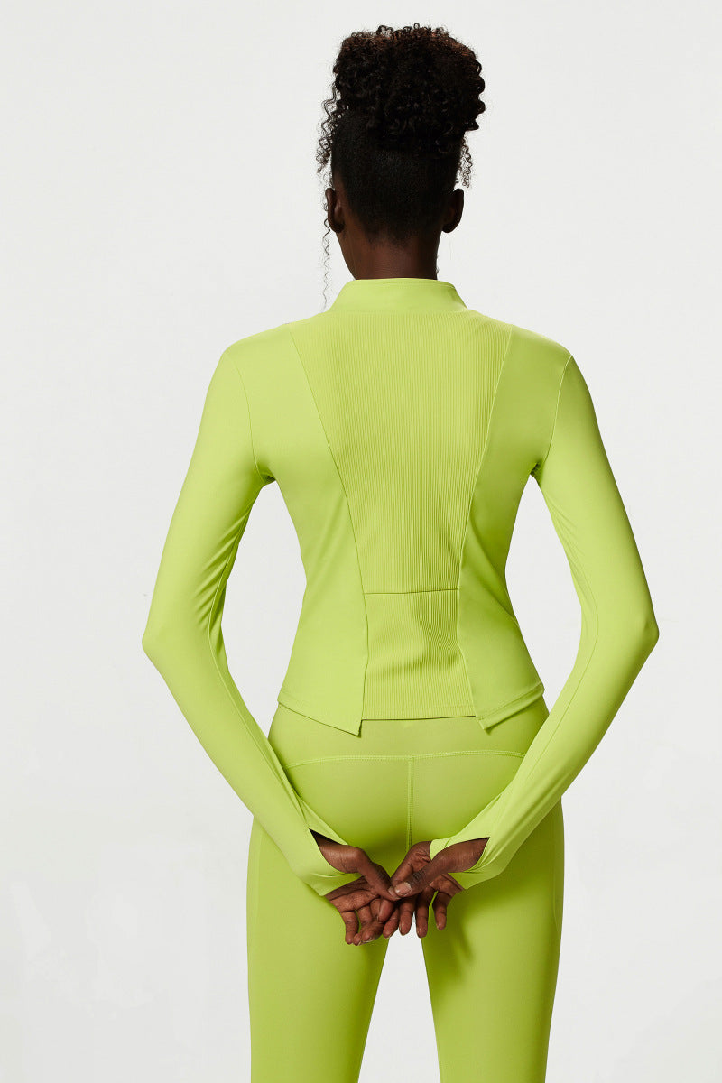 Nude Feel Zipper Yoga Clothes Jacket Autumn Winter Fitness Clothes Jacket Sports Top Women