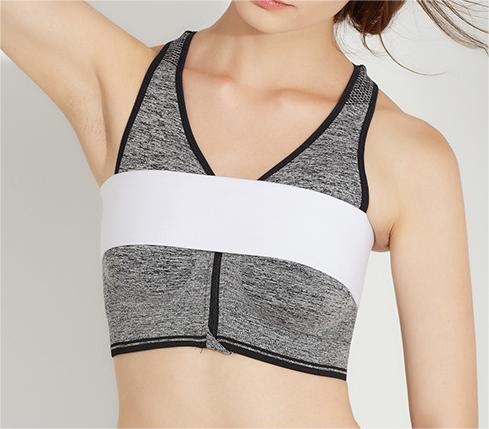 Ceinture pectorale de sport pour femme, idéale pour la course à pied, le fitness et la protection de la poitrine. Corset extensible pour le yoga et toutes les saisons.