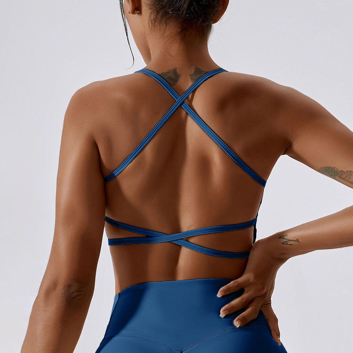 Sujetador de yoga Sollinarry transpirable con tacto nude, ropa interior para correr al aire libre, ejercicio, a prueba de golpes, belleza, espalda, fitness.