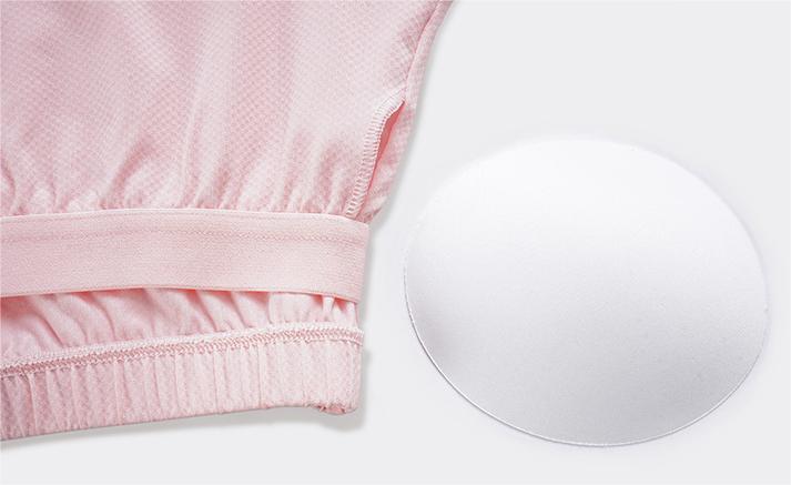 Water Cooled Cooling Wicking Sports Short Sleeve Women Shrink Hem with Chest Pad Quick Drying Breathable Polo Shirt