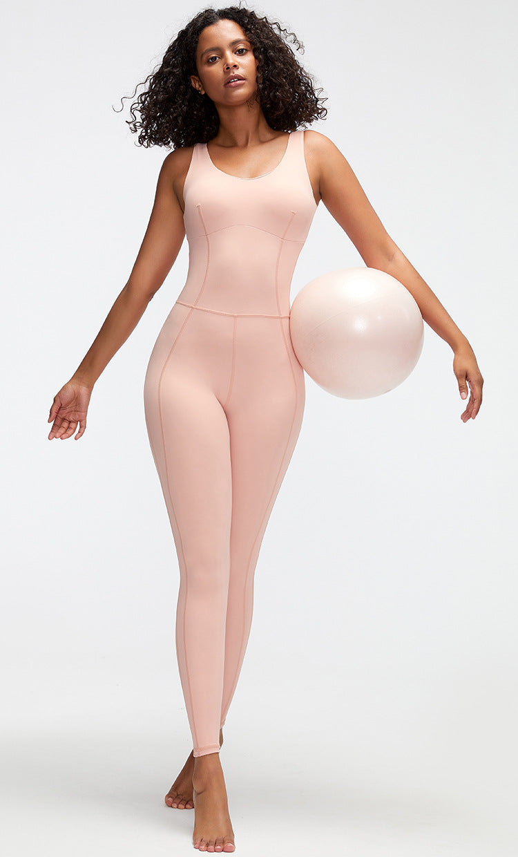 Yoga Clothes Jumpsuit Body Training Workout Beauty Back Ballet Dancing Dress Women Crisscross