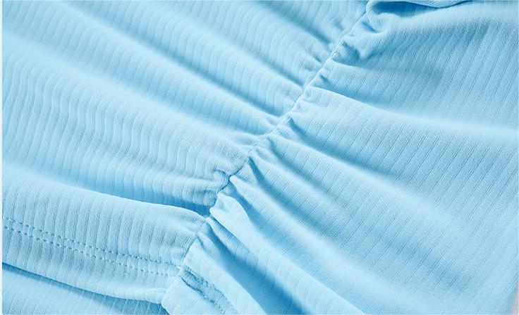 Pleated Waist Slimming Short Sports Short Sleeve High Elastic Nude Feel Slim Fit Slimming Yoga Jacket