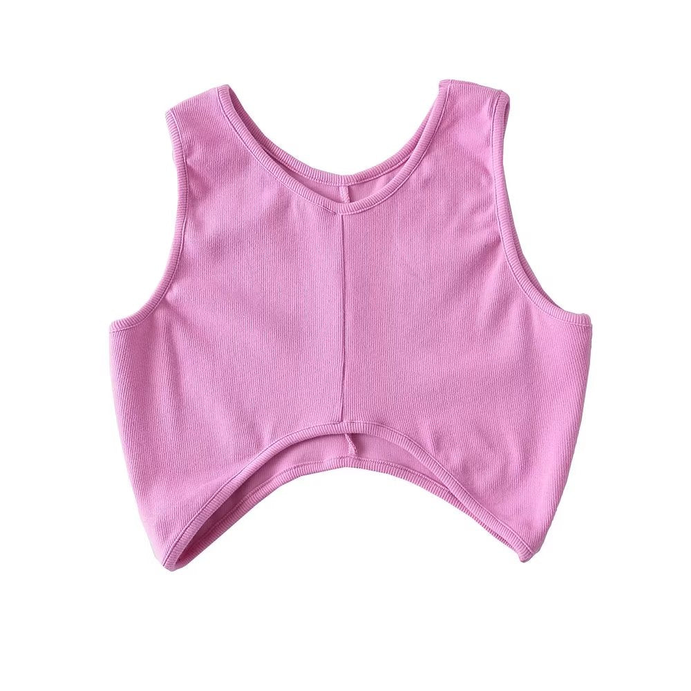 Women Sports Sexy Short Slim Fit Pullover Vest Summer Trends Women Clothing