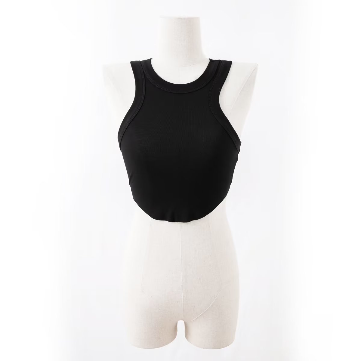 Sports Vest Women Fitness Yoga Dance Running Chest Pad Sunken Stripe I Shaped Quick Drying Top