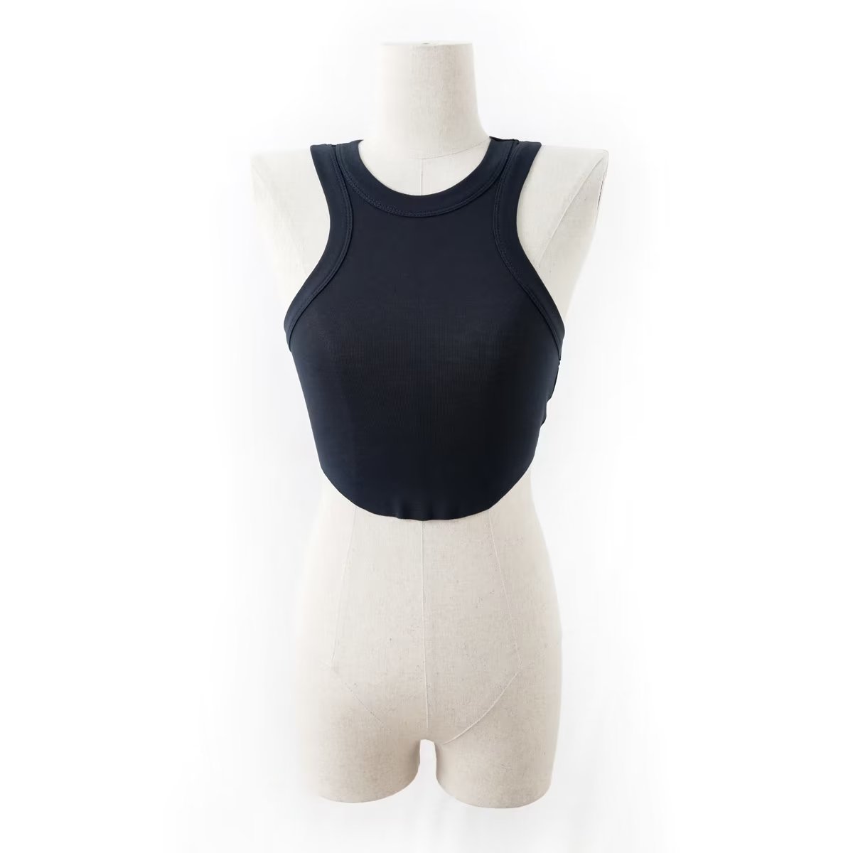 Sports Vest Women Fitness Yoga Dance Running Chest Pad Sunken Stripe I Shaped Quick Drying Top