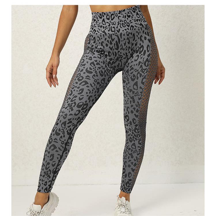 Sports Hollow Out Cutout Yoga Pants Women High Waist Hip Lift Slim Look Running Fitness Leggings Pants