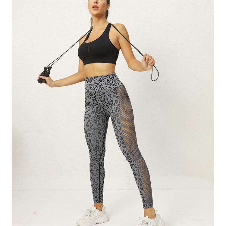 Sports Hollow Out Cutout Yoga Pants Women High Waist Hip Lift Slim Look Running Fitness Leggings Pants