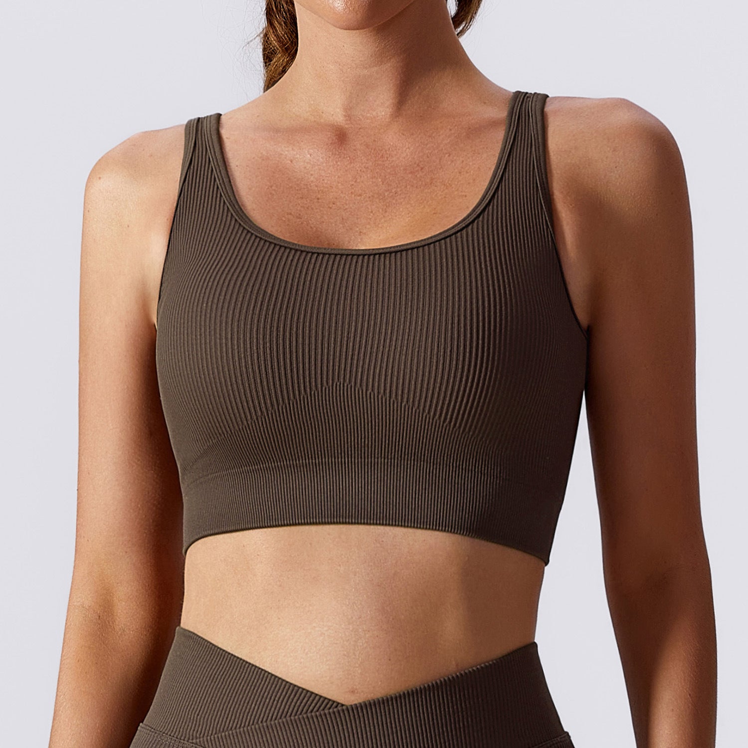 Sollinarry Summer Seamless Beauty Back Yoga Vest Quick Drying Sports Underwear Training Morning Running Fitness Yoga Wear Top Crisscross