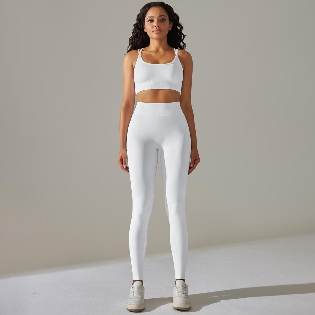 Beauty Back Exercise Bra Abdominal Shaping High Waist Hip Lifting Tights Yoga Clothes Healthy Leggings Suit