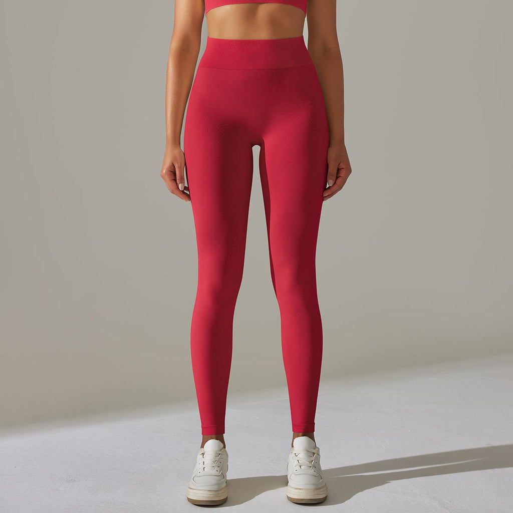 Pantalones de yoga de punto sin costuras que contraen el abdomen y levantan la cadera, absorben la humedad, pantalones de entrenamiento, leggings sexys para adelgazar la cadera para mujer