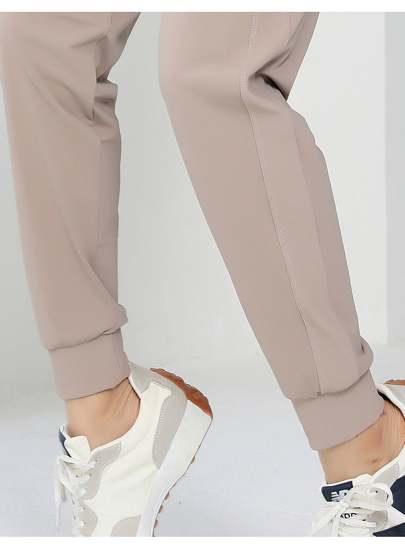 Loose Yoga Sports Pants Women Ankle-Tied Breathable Quick Drying Draping Running Fitness Casual Trousers Sweatpants Women