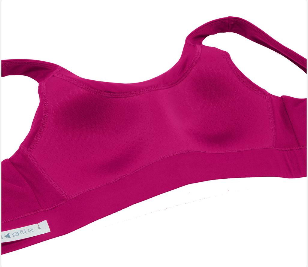 Soutien-gorge de sport une pièce à coques respirantes et dos en U profond pour femme, antichoc, idéal pour le fitness et le yoga.