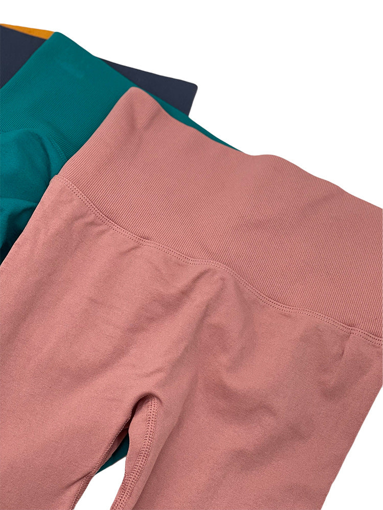 Seamless Fitness Pants Women High Waist Hip Hip Raise Skinny Stretch Sports Pants Peach Hip Yoga Pants
