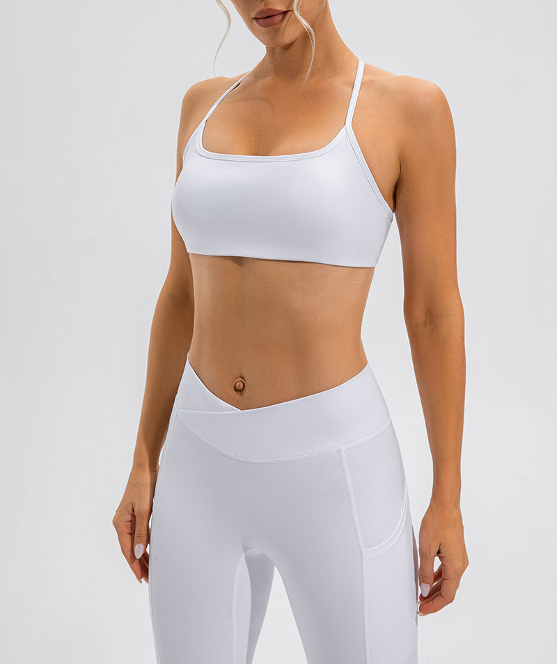 Sujetador de yoga Nude Feel para mujer, ropa interior deportiva a prueba de golpes, push up, espalda de belleza, sujetador de fitness