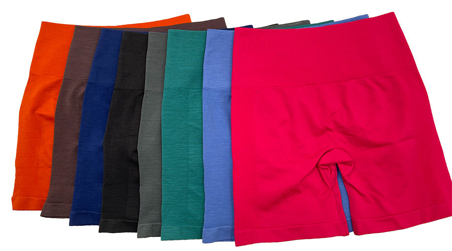 Hip Raise Yoga Pants Women High Waist Running Exercise Shorts Outer Wear Nude Feel Fitness Trousers