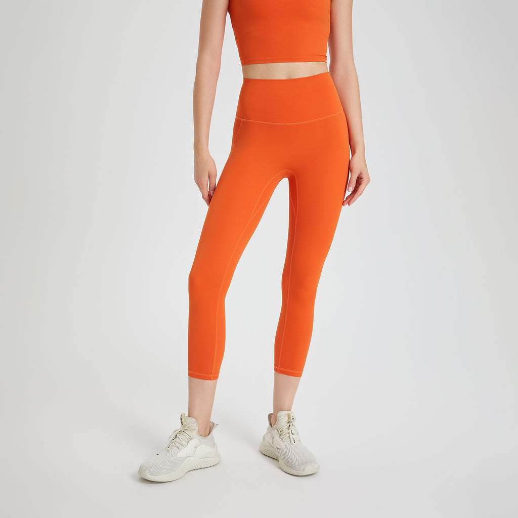 Pantalon de yoga une pièce Wear Free Underwear Zero Sense sans coutures, effet nude, taille haute, effet push-up, pour le fitness et le sport.