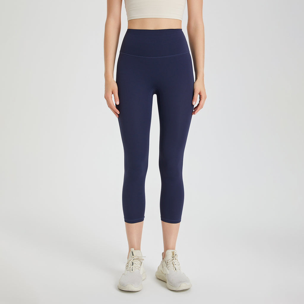 Pantalon de yoga une pièce Wear Free Underwear Zero Sense sans coutures, effet nude, taille haute, effet push-up, pour le fitness et le sport.