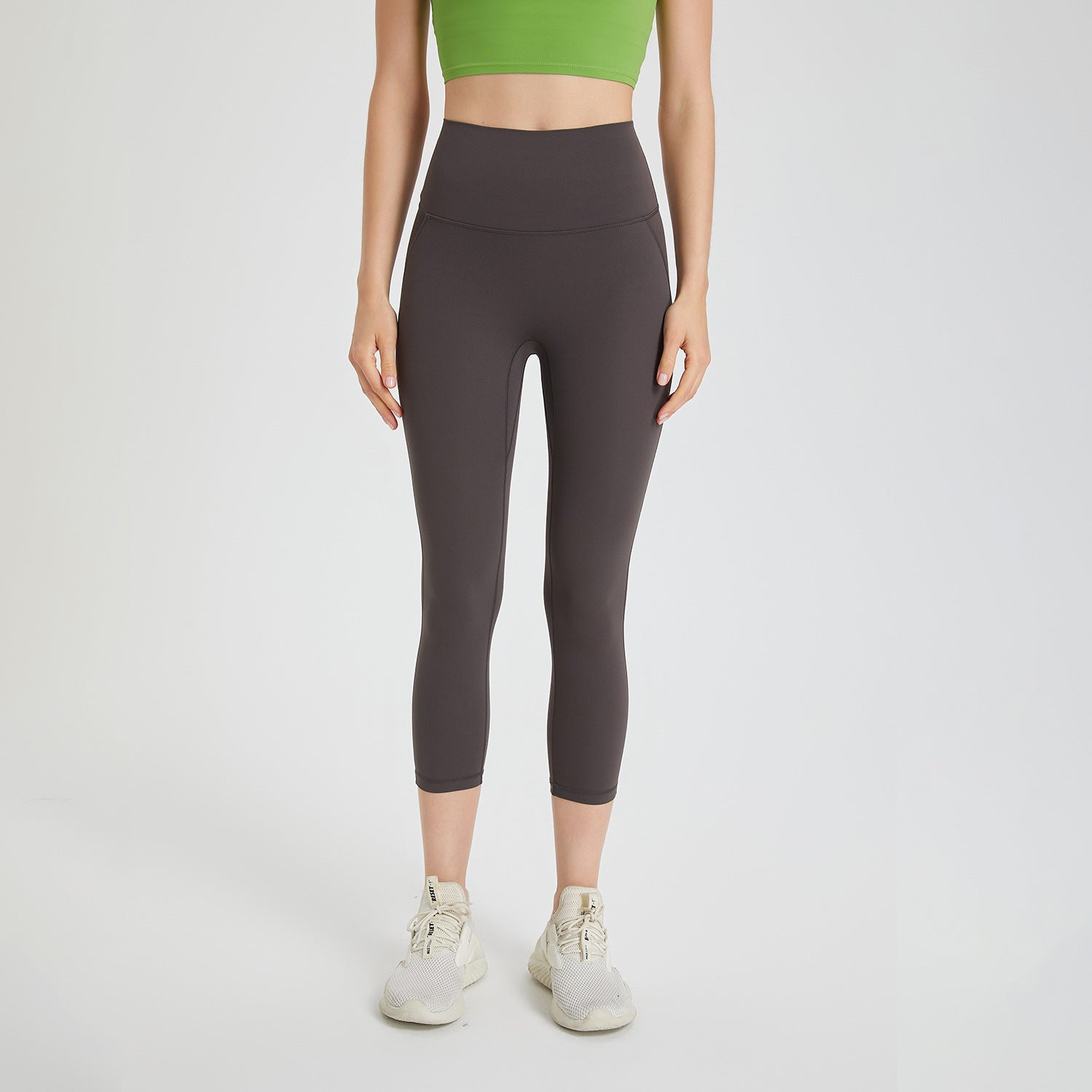 Pantalon de yoga une pièce Wear Free Underwear Zero Sense sans coutures, effet nude, taille haute, effet push-up, pour le fitness et le sport.