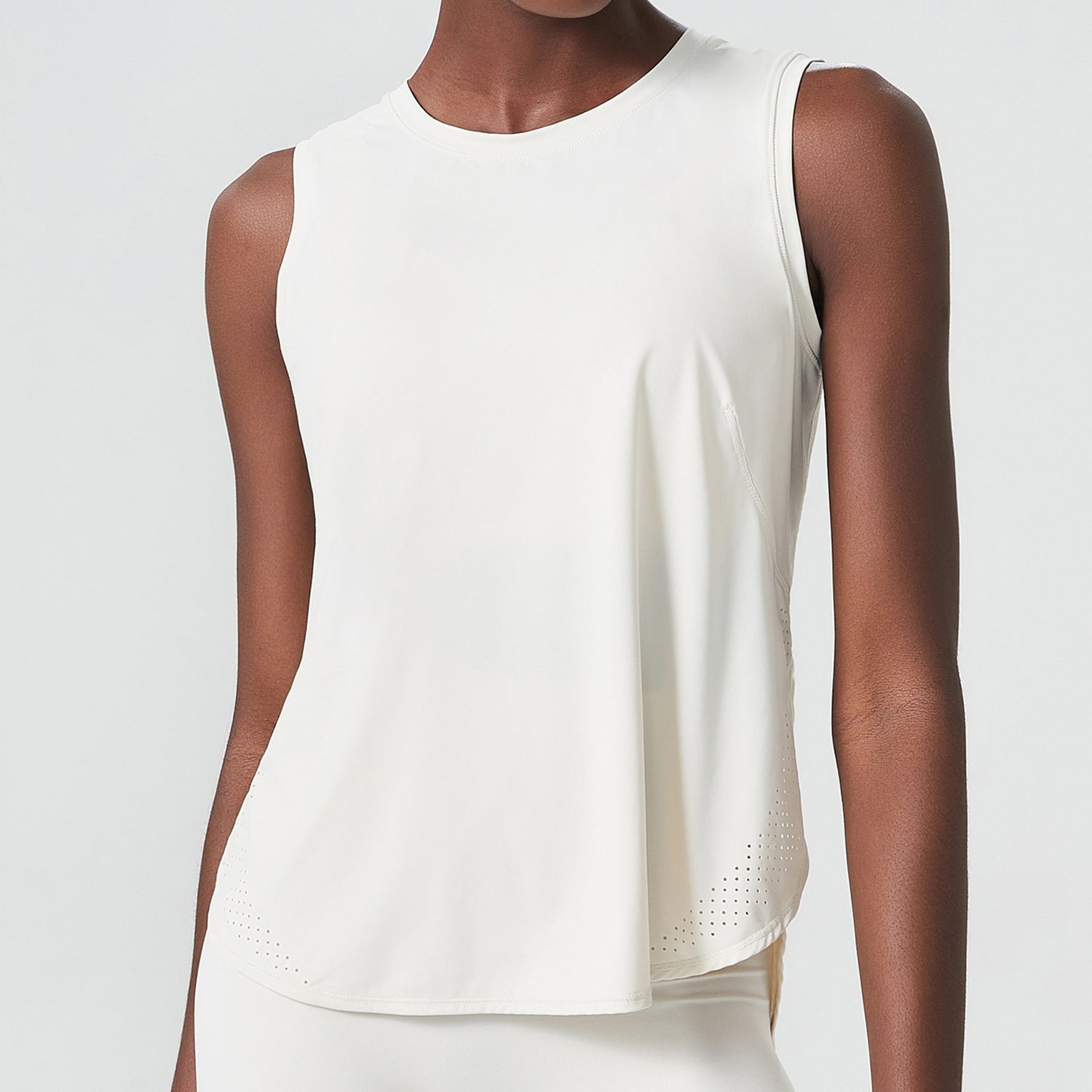 Ropa de yoga con protección contra el frío, chaleco sin mangas para mujer, top deportivo holgado, chaleco de fitness de secado rápido para mujer