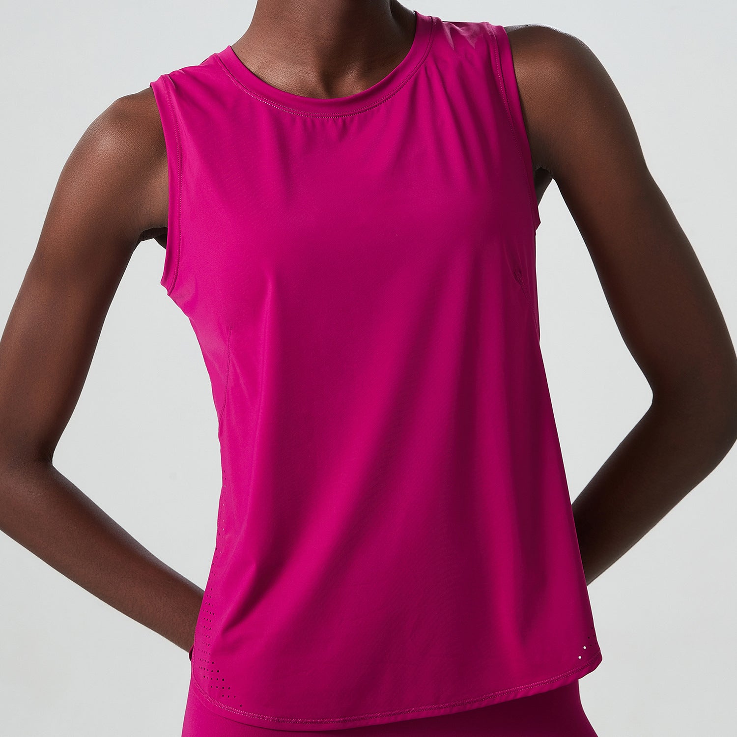 Ropa de yoga con protección contra el frío, chaleco sin mangas para mujer, top deportivo holgado, chaleco de fitness de secado rápido para mujer