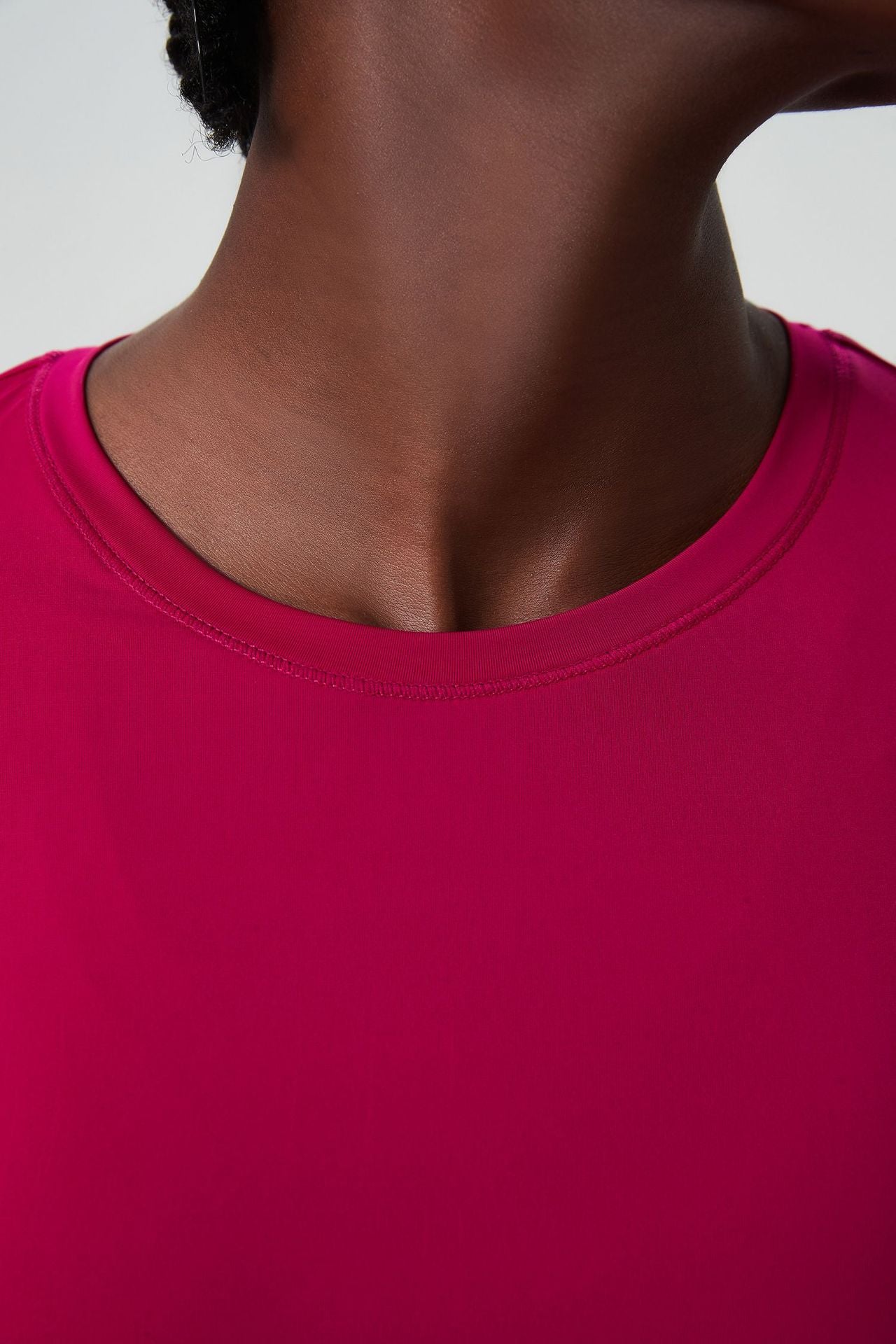 Cold Cover Skinny Exercise Top Women Small Waist Short Sleeve Yoga Suit Top Slim Fit Quick Drying Fitness T shirt