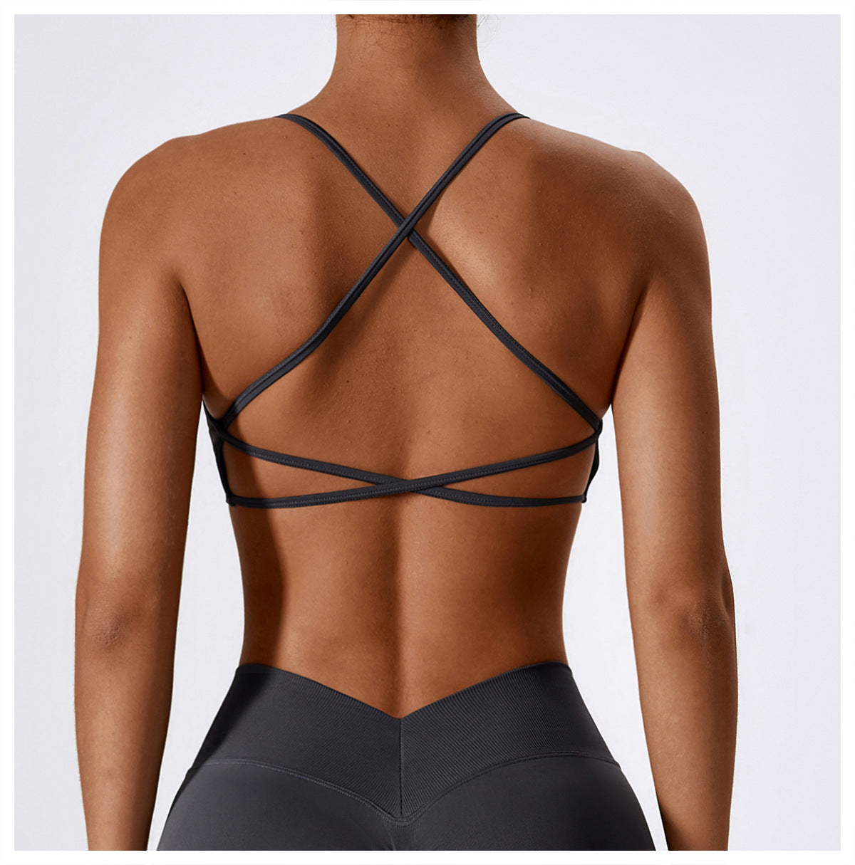 Sollinarry Seamless Yoga Bra Quick Drying Tight Sports Running Fitness Clothes Women Sling Beauty Back Yoga Clothes Crossback