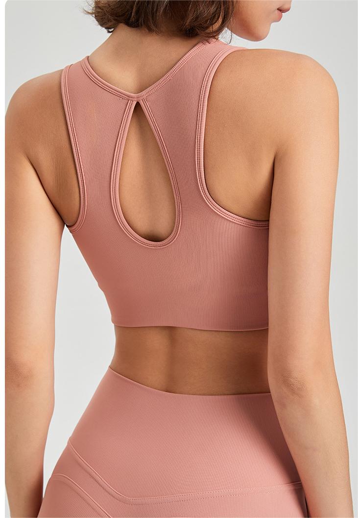 Sous-vêtements de sport à séchage rapide pour femme, une pièce, antichoc, soutien-gorge de course, fitness, yoga, débardeur