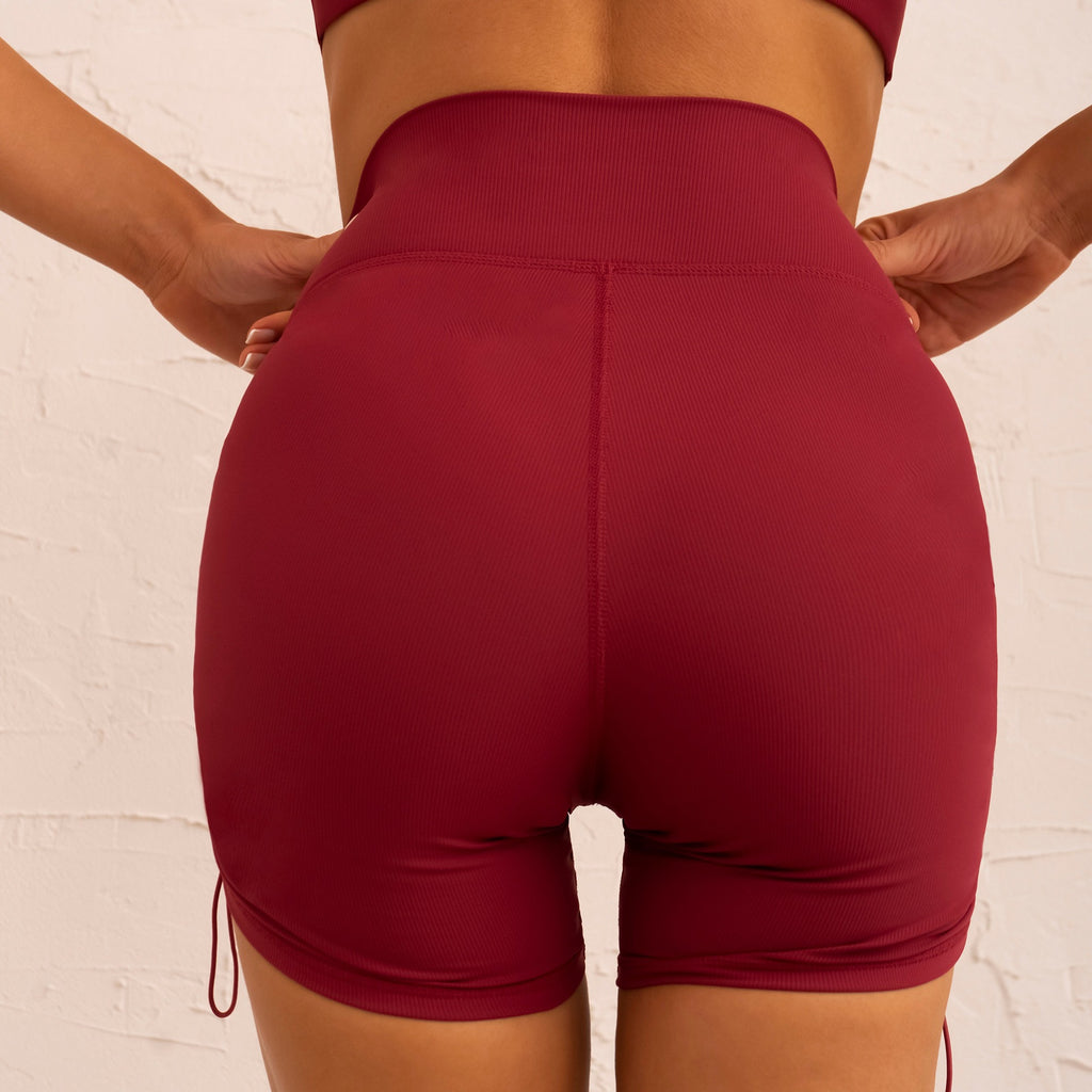 Thread Drawstring Fitness Shorts Sports Underwear Sports Suit Yoga Clothes Suit