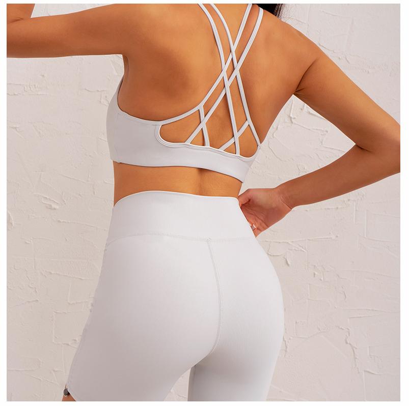 Thread Drawstring Fitness Shorts Sports Underwear Sports Suit Yoga Clothes Suit