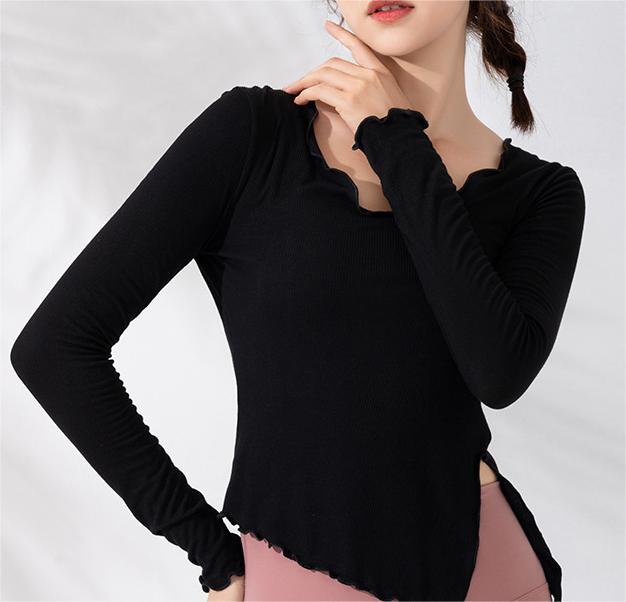 Yoga Clothes Women Long Sleeved Tight Autumn Winter Workout Clothes Running Bottoming Shirt Top Sports Long Sleeved T Shirt