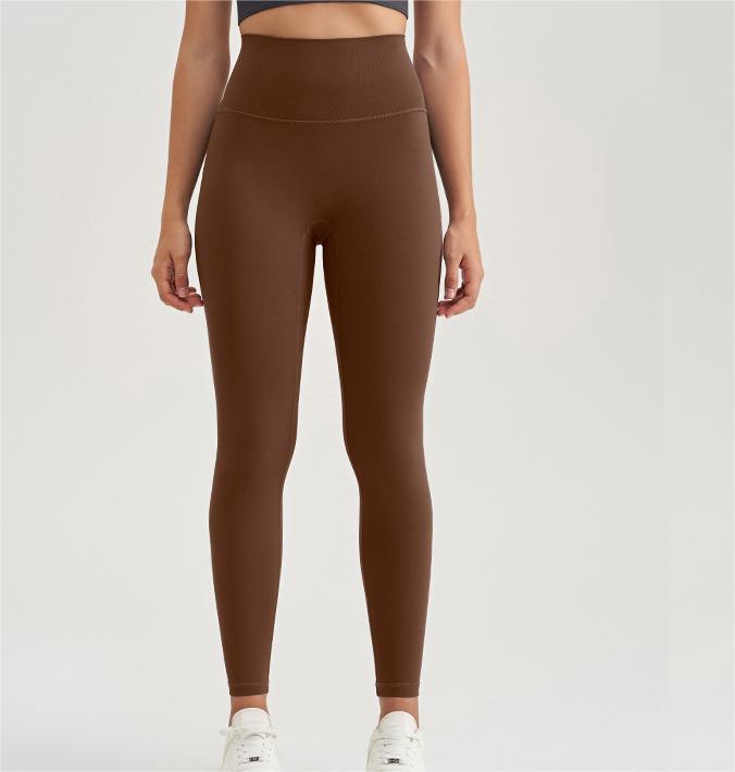 Yoga Pants Women No Embarrassment Line High Waist Hip Lifting Belly Contracting Quick Drying Outer Wear Fitness Sports Tights