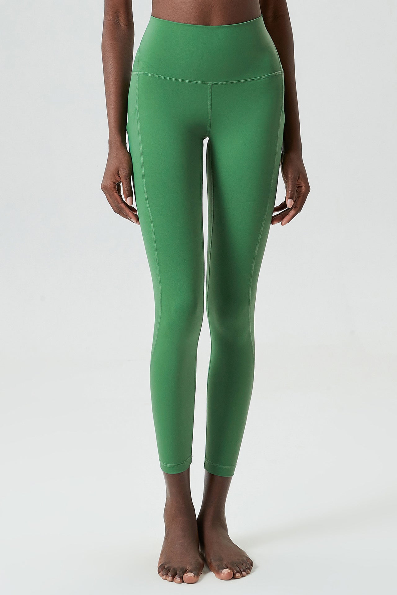 Half Ring Waist Pocket Yoga Pants Women Elastic Tight Aerobics Leggings High Waist Exercise Workout Pants