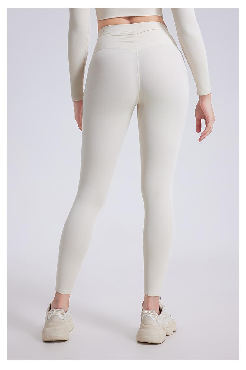 No Embarrassment Line High Waist Pleated Pocket Cloud Sense Yoga Pants Hip Lifting Tight Running Sports Pants Fitness Clothes Trousers Women