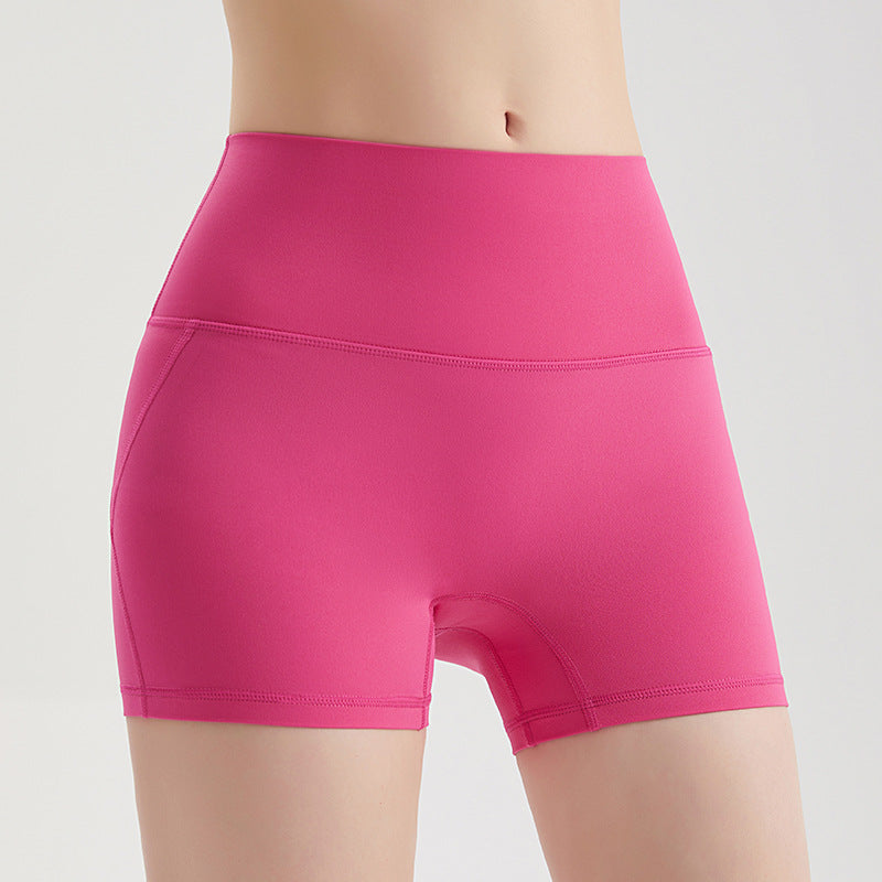 Sports Shorts Women Summer Thin High Waist Quick Drying Belly Contracting Hip Lifting Antibacterial Technology Anti Exposure Fitness Shorts