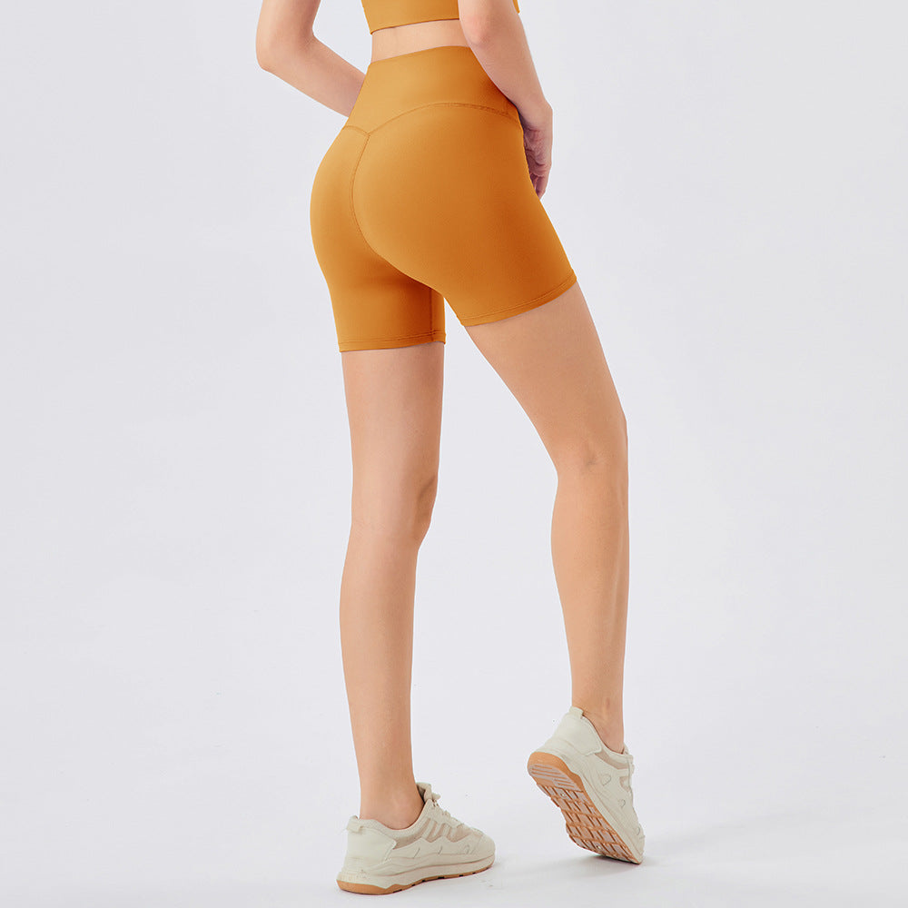 Zero Sense Antibacterial Wear Yoga Shorts Women High Waist Shaping Sports Running Fitness Shorts