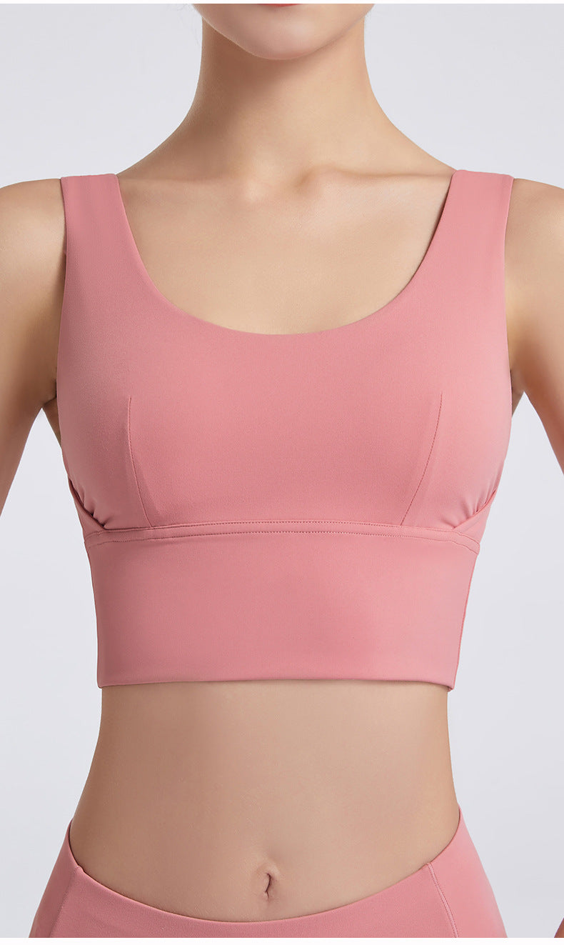 U Shaped Beauty Back Yoga Sports Bra High Strength Running Shockproof Fitness Push up Underwear